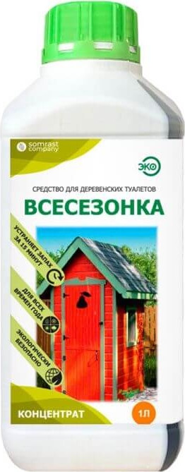 Средство "ВСЕСЕЗОНКА" 1л для деревенских туалетов