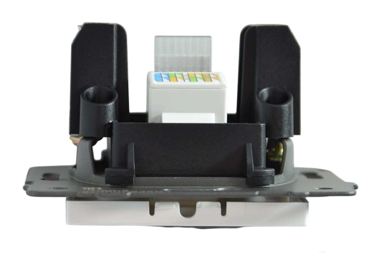 Розетка RJ45 (cat 5e) 1-я белая A-031W AWSPRODUCTS