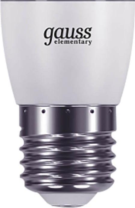 Лампа Gauss Elementary LED  Свеча 6W 220V E27  2700/3000К 420Lm