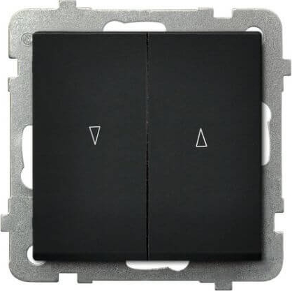 Выключатель для жалюзи LP-7R 33/ 1073 чер.(без рамки)