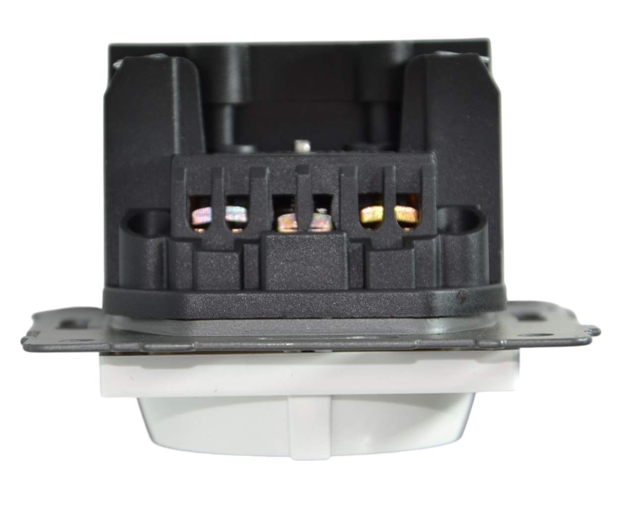 Розетка 1-я с/з с шторками с USB и TYPE C (5В, 2.1А) белая A-026W "Aura" AWSproducts