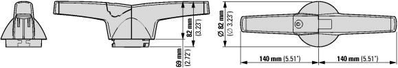 Рукоятка K5AB (14х14мм) DMV 630/1000