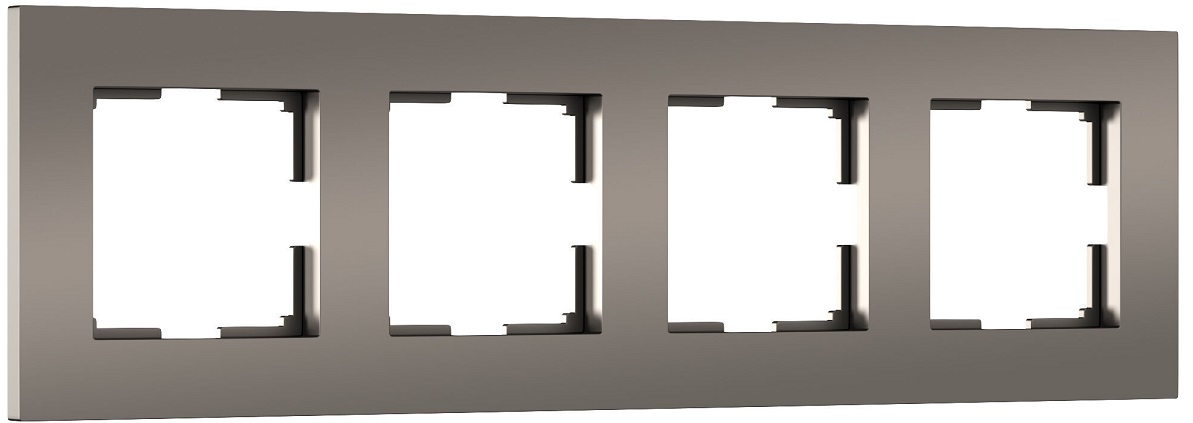 Рамка 4-я Бронза матовый Slab WERKEL