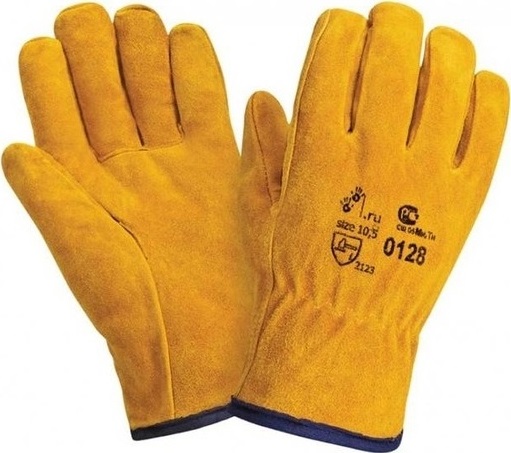 Перчатки рабочие (СПИЛКА) желтые