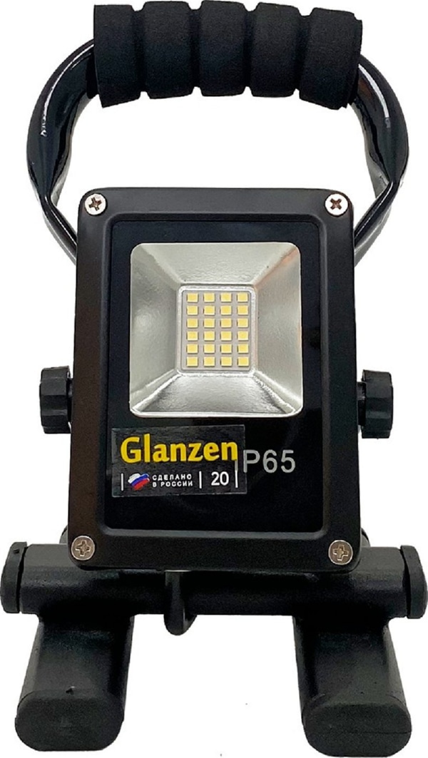 Светодиодный прожектор переносной GLANZEN FAD-0014-20 (20Вт, 6000К, SIP)