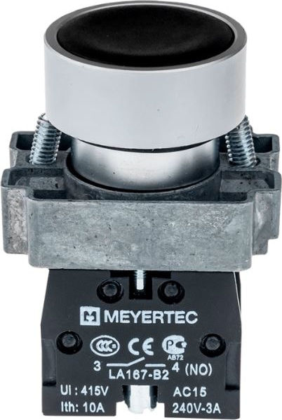 Кнопка MTB2-BAZ112 чёрн. 1но IP65 Meyertec
