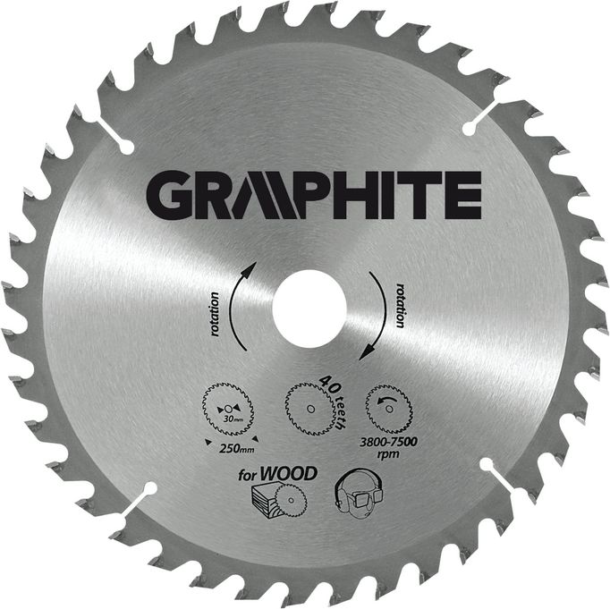 Диск пильный 200*30*40T GRAPHITE