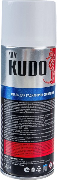 Эмаль для радиаторов отопления белая 520мл KUDO