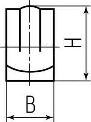 Скоба однолапковая 8-9 оц.