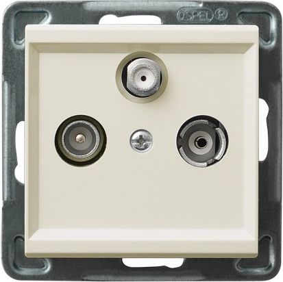 Розетка GPA-RS/m/27 1094 антенная конечная (без рамки)