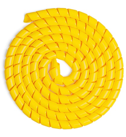 Спираль пластиковая 16мм СП16Ж желтая (только по 5 метров)