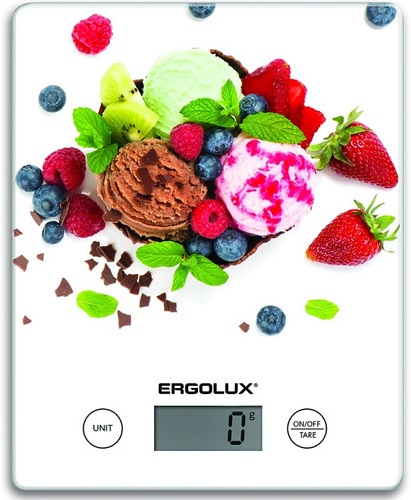 Весы кухонные мороженое (до 5 кг, 195*142 мм) ERGOLUX ELX-SK02-С14