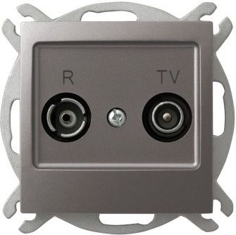 Розетка GPA-10YP/m/23 1027 RTV проходная ZAP-10 (без рамки)