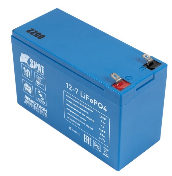 Аккумуляторная батарея SKAT I-BATTERY 12-7 LIFEPO4 (12В 7Ач) IFR 26650