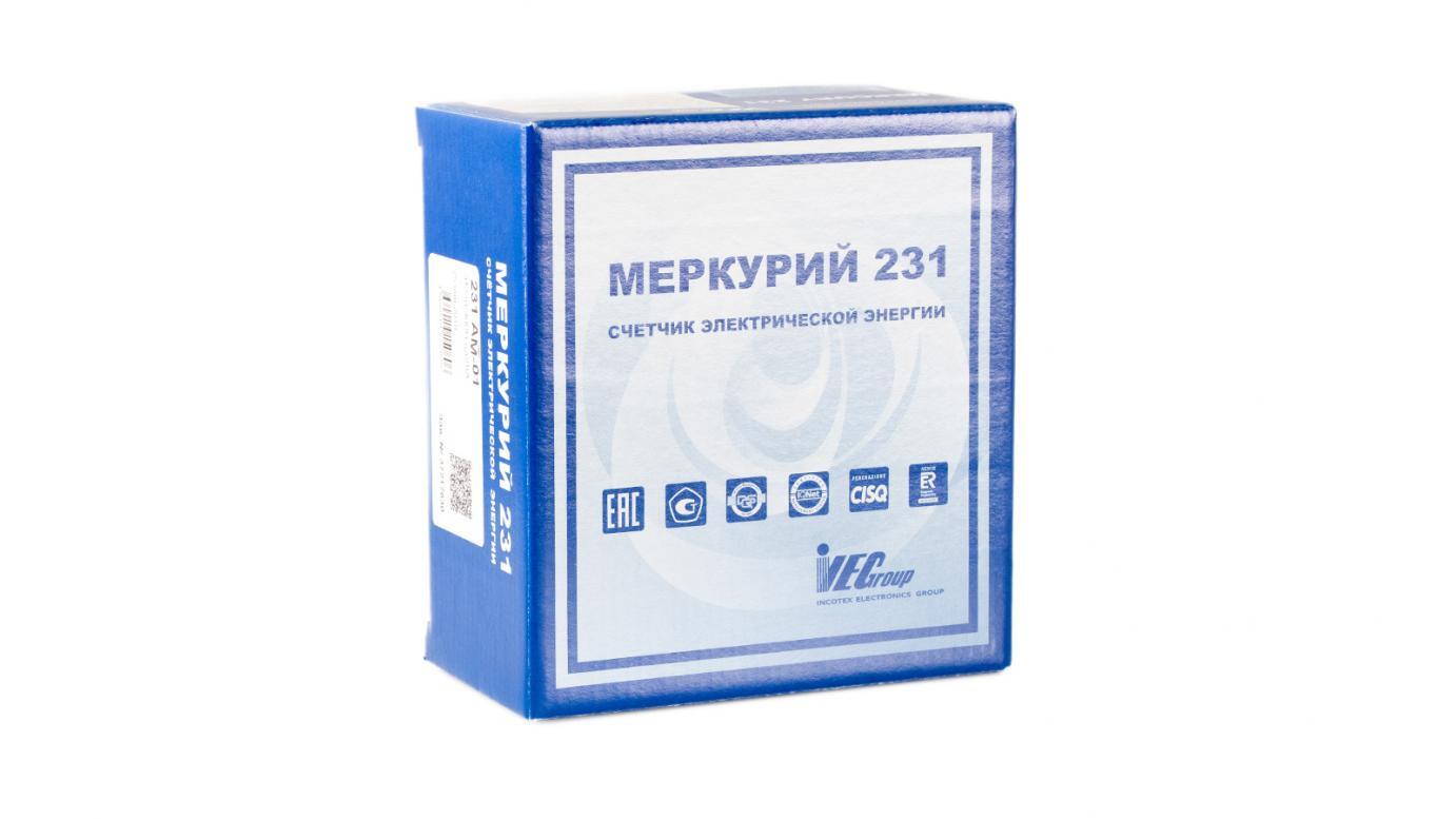 Счетчик Меркурий 231 АМ-01 5-60А 3*230/400 (1.0, 1T, на DIN рейку)