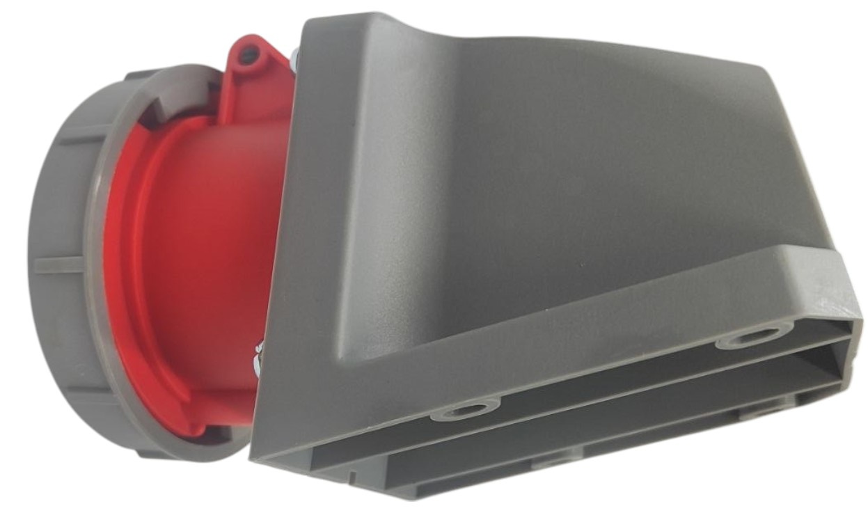 Розетка стационарная 32A 4п (3P+PE) SLN-1242 IP67, 380В, AWSPRODUCTS