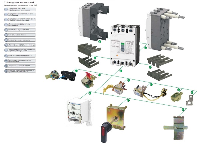 Авт. выкл.  NM1-125S/3Р 50A 25кА