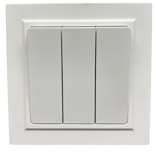 Выключатель 3-кл. белый U1A-003 SoftTouch "Uno" AWSproducts