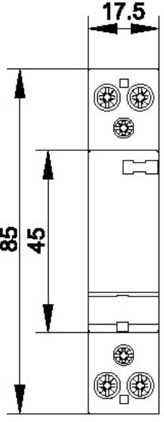 CR2011012 модульный контактор, 20a, 12v ac/dc, 1но+1нз