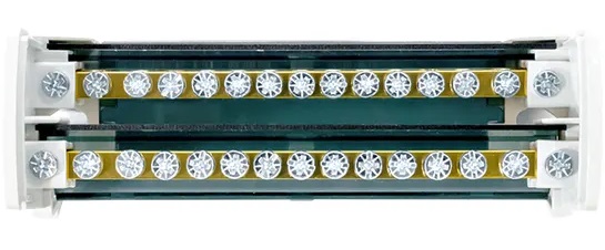 Шина соединительная нулевая в корпусе (2х15) 125А 500В PROxima