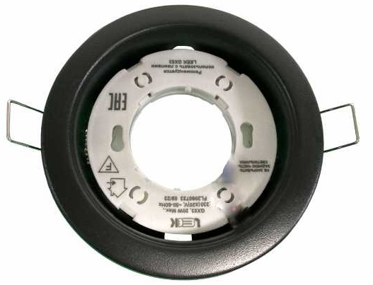 Светильник встраиваемый LE M 223-14 GX53 круглый 100/85 черный Leek
