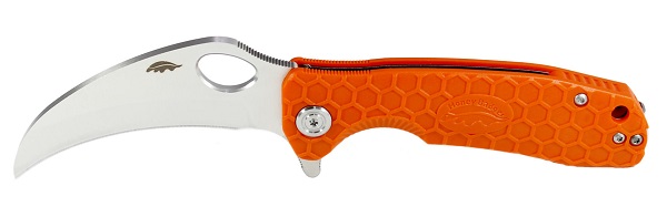 Нож Honey Badger Сlaw L (HB1139) с оранжевой рукоятью