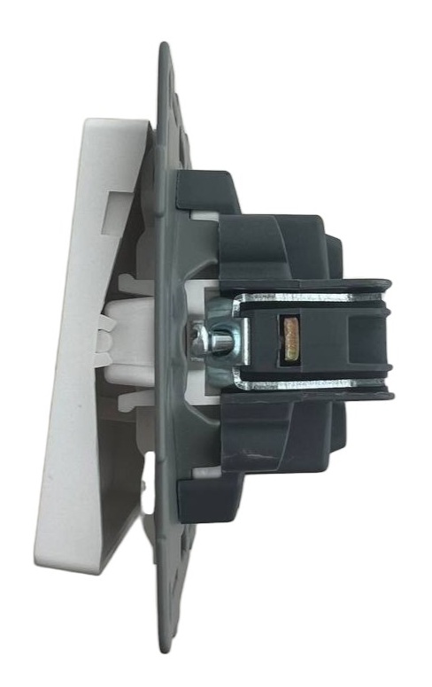 Выключатель звонка 1-кл. белый U1A-007 SoftTouch "Uno" AWSproducts