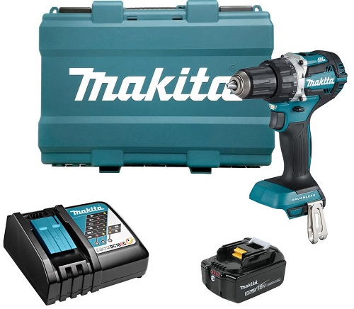 Дрель-шуруповерт аккум. DDF484RT LXT BL 18В, 13мм, 54/30Нм (1x5.0Ач, з/у) Makita
