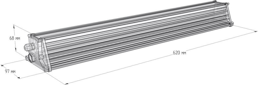 Светильник Promline 100W, 100Вт, 10000лм, 5000К, 220VAC, IP65