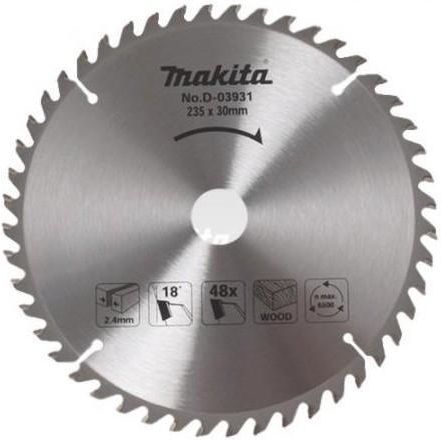 Диск по дереву TCT 235x30 48зуб Makita (D-03931)