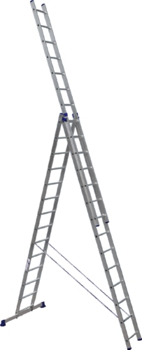 Лестница алюминиевая 3*7 секционная (макс. раб. высота 4,84м, вес 9,2кг)  (5307) ALUMET
