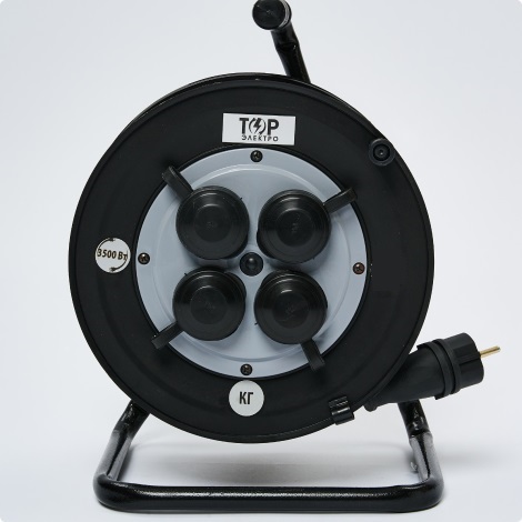 Удлинитель на катушке 4гн. 30м c/з IP44 КГ 3х1,5мм2 (ГОСТ) ТОР