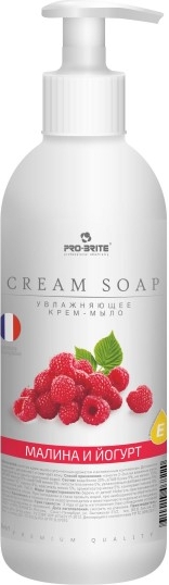 Увлажняющее крем-мыло "Малина и йогурт" Cream Soap Premium (500 мл)
