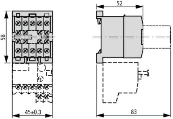 Контактор DILEM-10 (400v 50Hz; 440v 60Hz; I-8,8А; 4КВт)