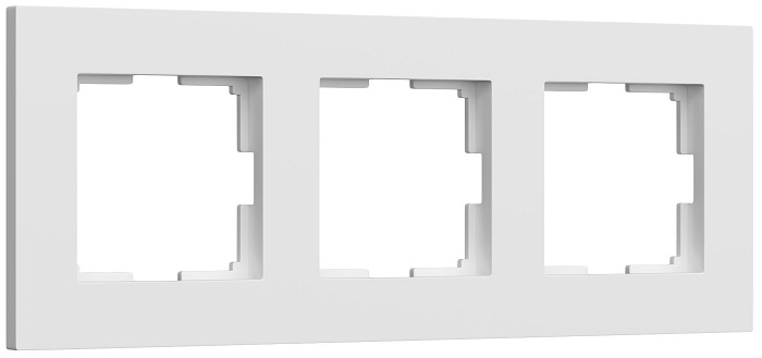 Рамка 3-я Белый матовый Slab WERKEL
