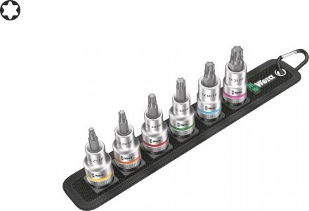 Набор отверточных головок Zyklop TORX®, с фиксирующей функцией, 1/2"