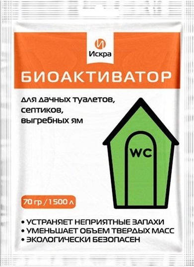 Биоактиватор туалет/септик 70гр "Искра" АИ-70 ХС