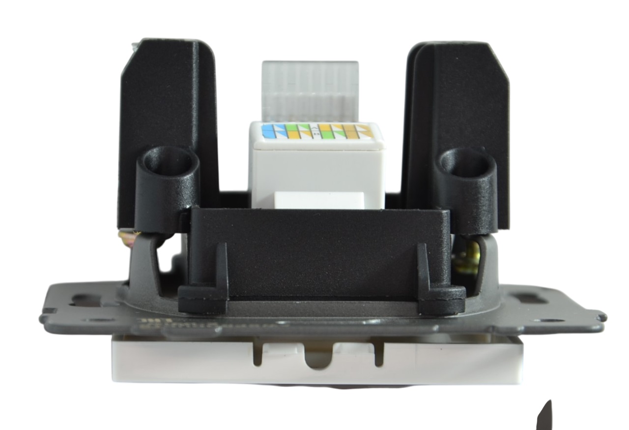 Розетка RJ45 (cat 5e) 1-я белая A-031W AWSPRODUCTS