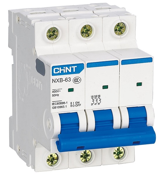Автоматический выключатель NXB-63S D50/3 4.5кА CHINT
