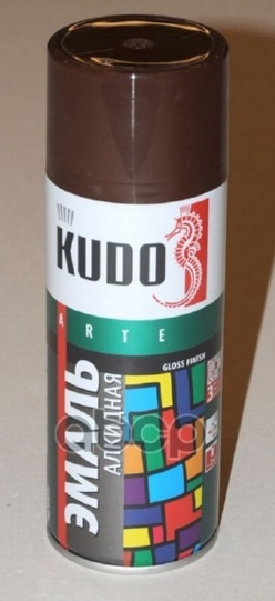 Эмаль коричневая 520мл KUDO