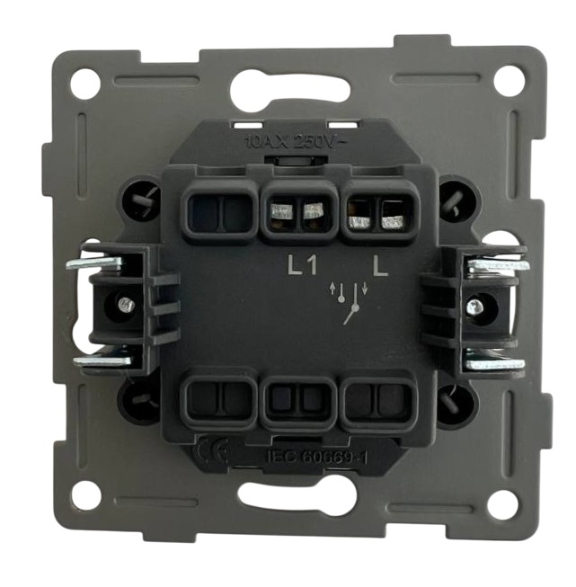 Выключатель 1-кл. белый U1A-001-1 SoftTouch "Uno" AWSproducts