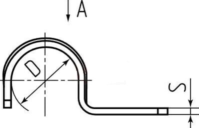 Скоба однолапковая 24-25 оц. (100шт.)