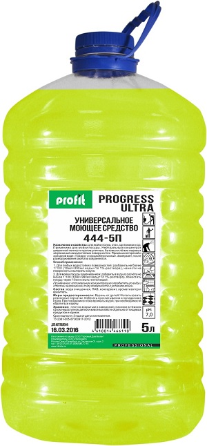 Средство для мытья полов, стен, плитки и т.д. Profit Progress Ultra 5л ПЭТ (4шт/кор.)