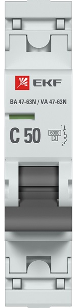 Автоматический выключатель 1P 25А (B) 6кА ВА 47-63N EKF PROxima