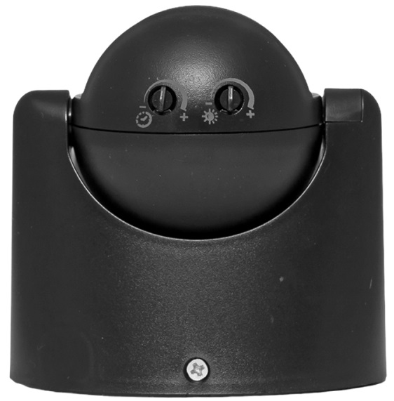 ИК датчик движения наст. 1200Вт 180гр. до 12м IP44 MS-39b черный EKF PROxima
