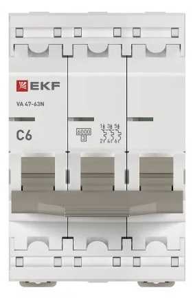 Автоматический выключатель ВА 47-63N C6/3 6кА Proxima EKF
