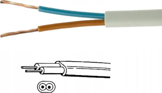 Кабель OMYp 2*1,5 (ШВВП) 300/300V (H03VVH2-F)