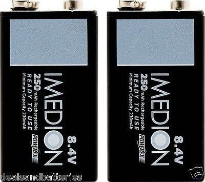 Аккумулятор Imedion 8.4V 250 mAh  крона (MAHA)