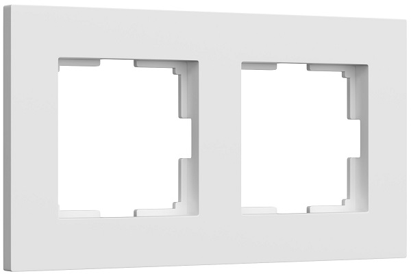 Рамка 2-я Белый матовый Slab WERKEL