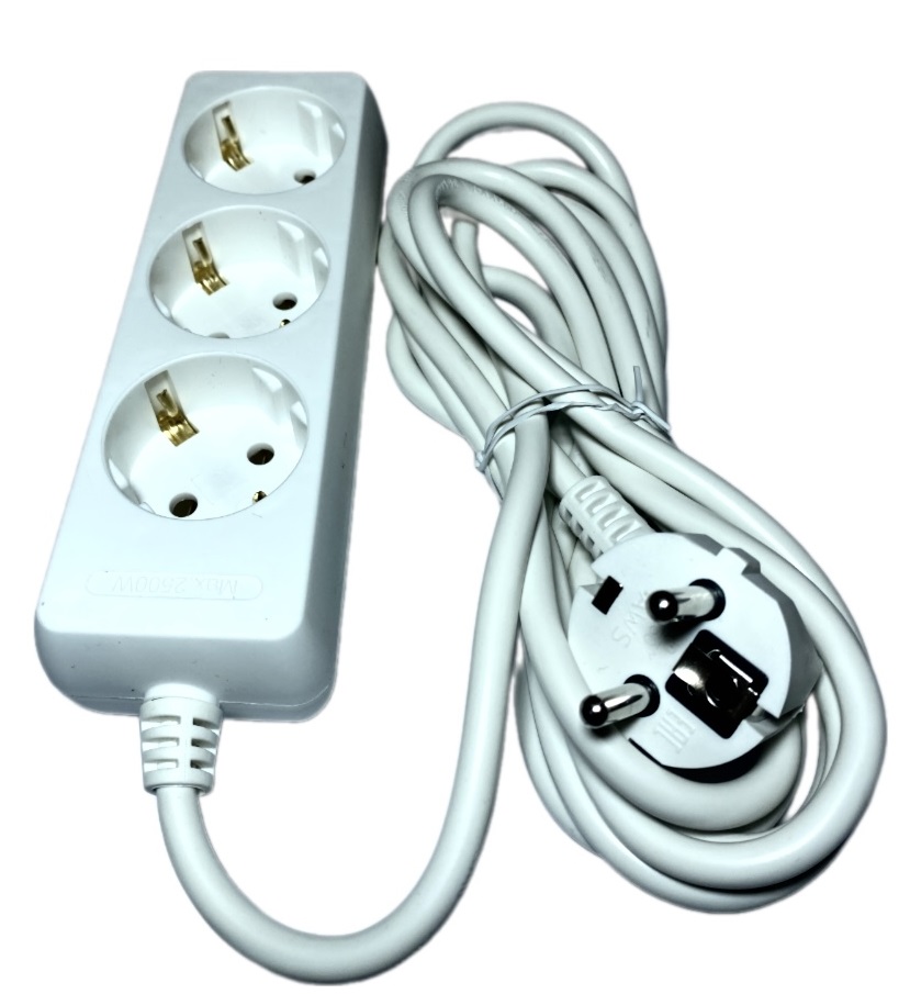 Удлинитель бытовой 3гн. 5м с/з ПВС 3x1mm2 AWS-G03-5 AWSPRODUCTS